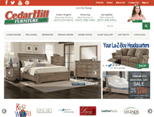 Tablet Screenshot of cedarhill-furniture.com